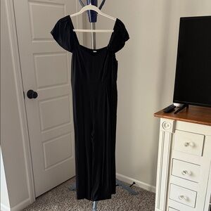 Old Navy Black Romper with Elastic Neckline